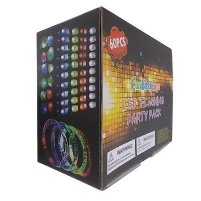 LED Party Glow Set – Finger Lights, Bracelets, Rings & Glasses