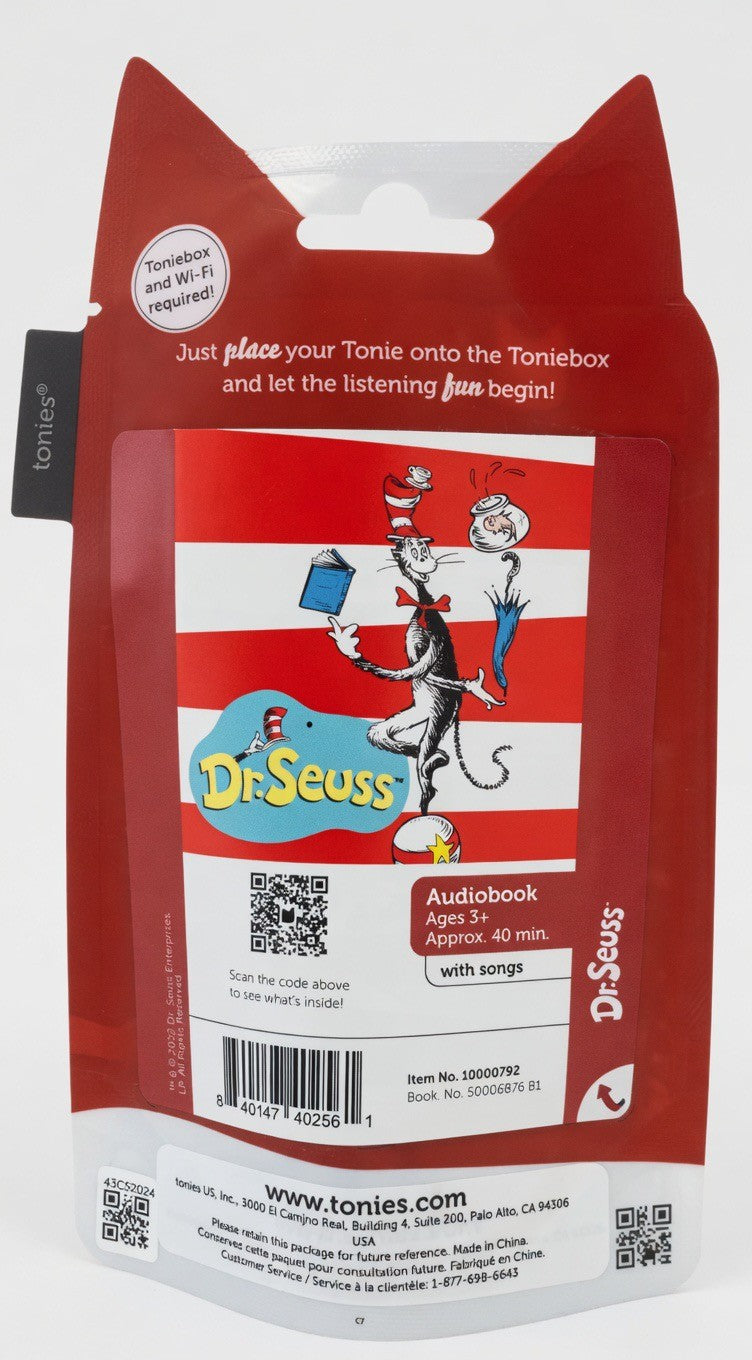 ImagineHaul Dr. Seuss The Cat in the Hat Tonie figure for Toniebox audiobook with songs, ages 3+