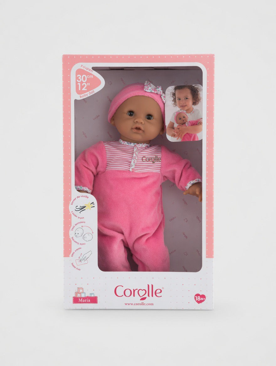 Corolle Bébé Calin Maria Baby Doll – 12" Soft Body | Sleeping Eyes | Vanilla Scent | Ages 18M+