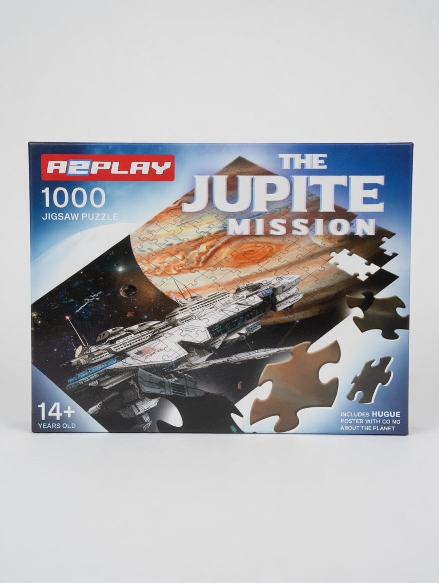 A2PLAY The Jupiter Mission 1000-Piece Jigsaw Puzzle – Space Puzzle + Huge Poster | Ages 14+