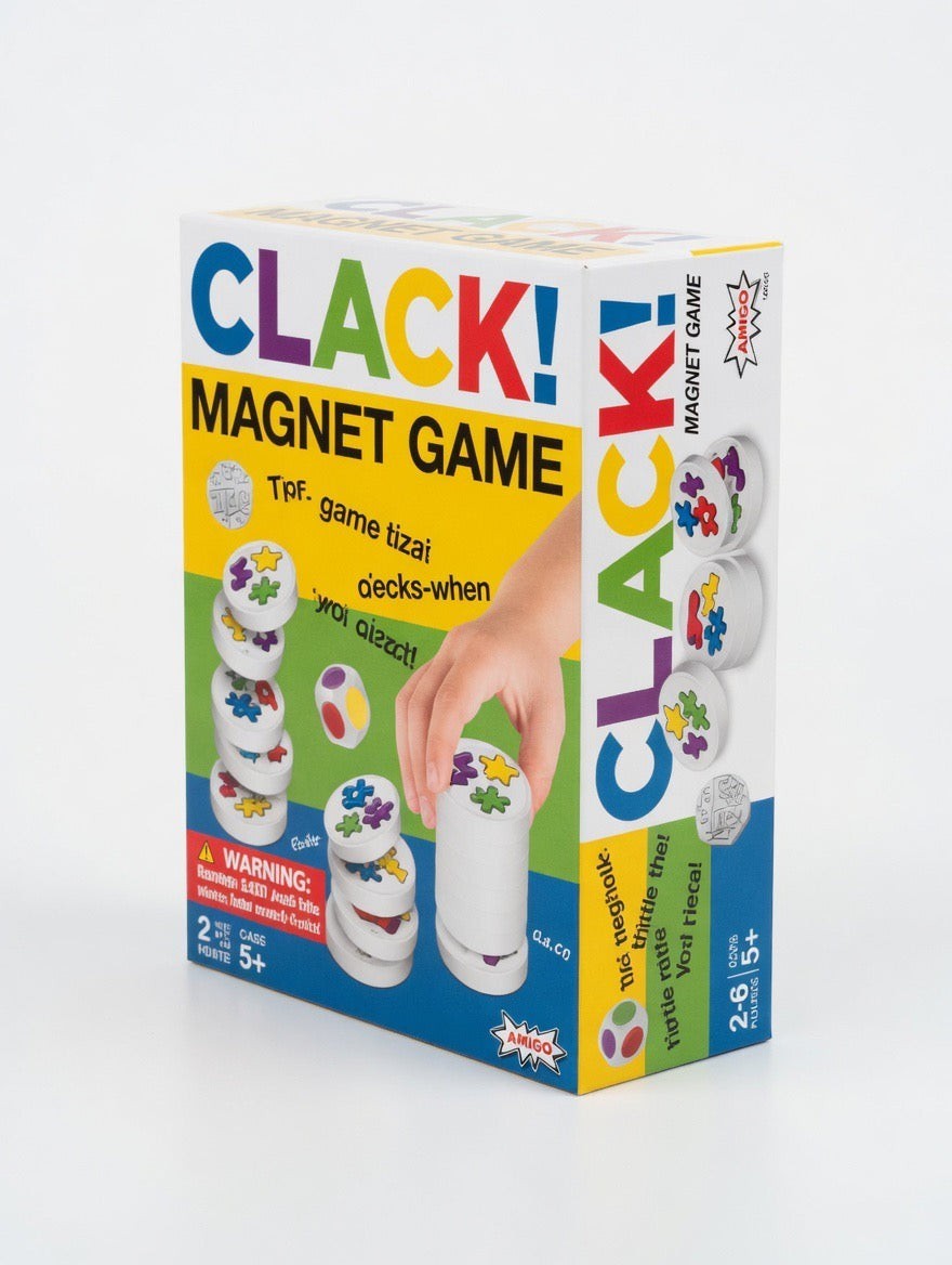 Clack! Magnet Game – Fast-Paced Family Matching Game | 2-6 Players Ages 5+