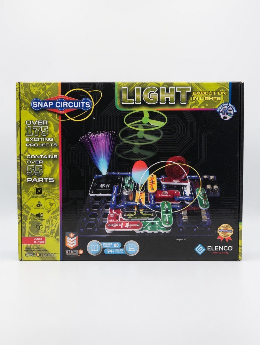 Snap Circuits Light Electronics Exploration Kit – 175+ Projects | STEM Learning | Ages 8+