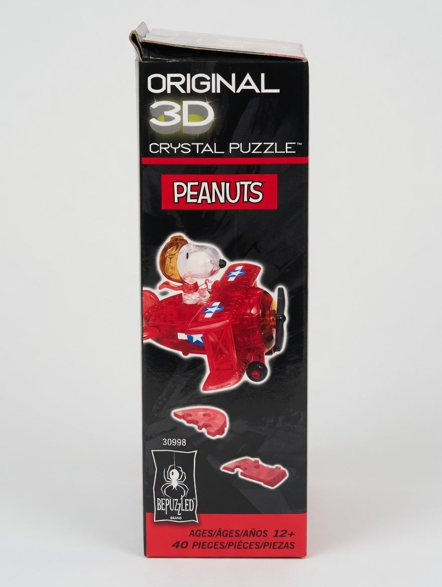 Peanuts Snoopy Flying Ace 3D Crystal Puzzle – Red Baron Plane 40 Piece