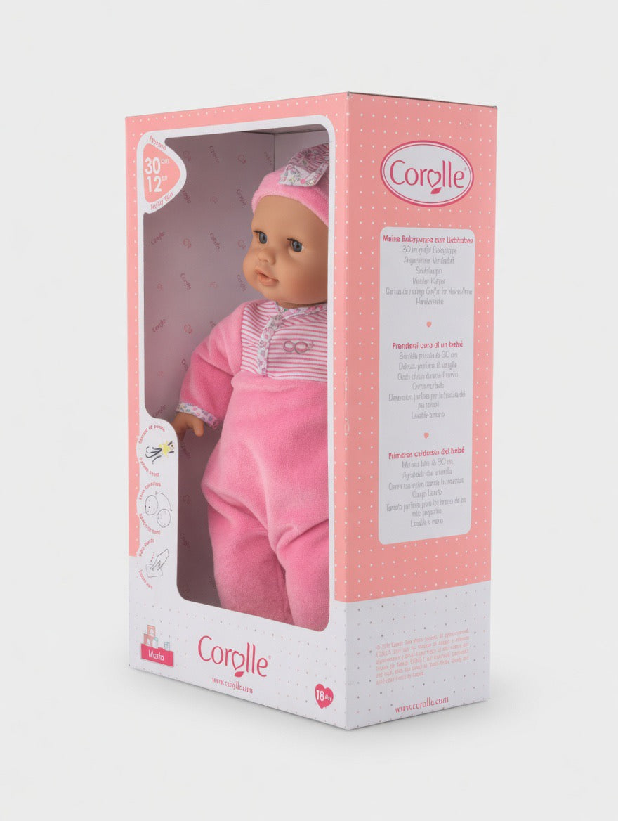Corolle Bébé Calin Maria Baby Doll – 12" Soft Body | Sleeping Eyes | Vanilla Scent | Ages 18M+
