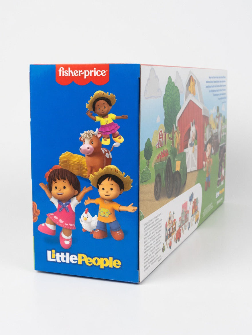Fisher-Price Little People Happy Animals Farm Playset – Barn, Tractor, Animals & Farmer | Ages 1-5