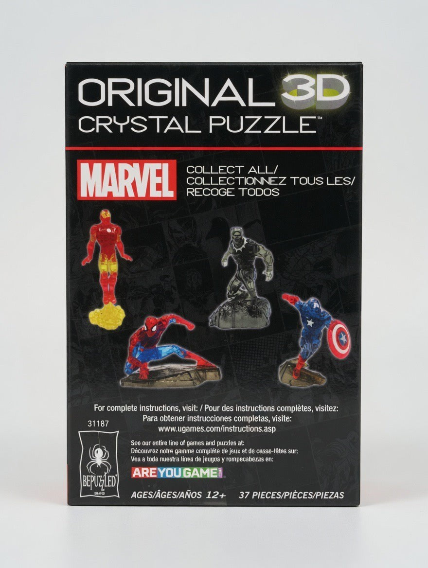 Marvel Iron Man 3D Crystal Puzzle – 37 Piece Collectible Figure