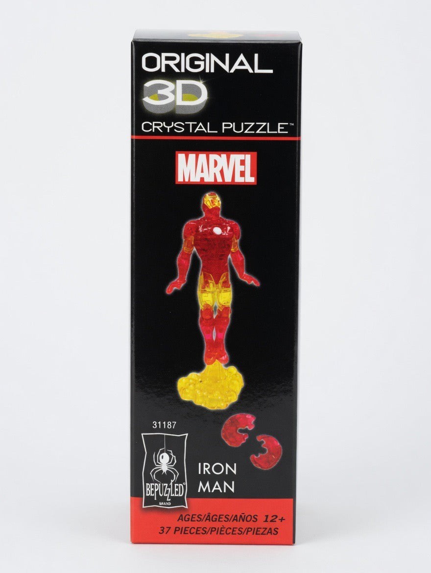 Marvel Iron Man 3D Crystal Puzzle – 37 Piece Collectible Figure