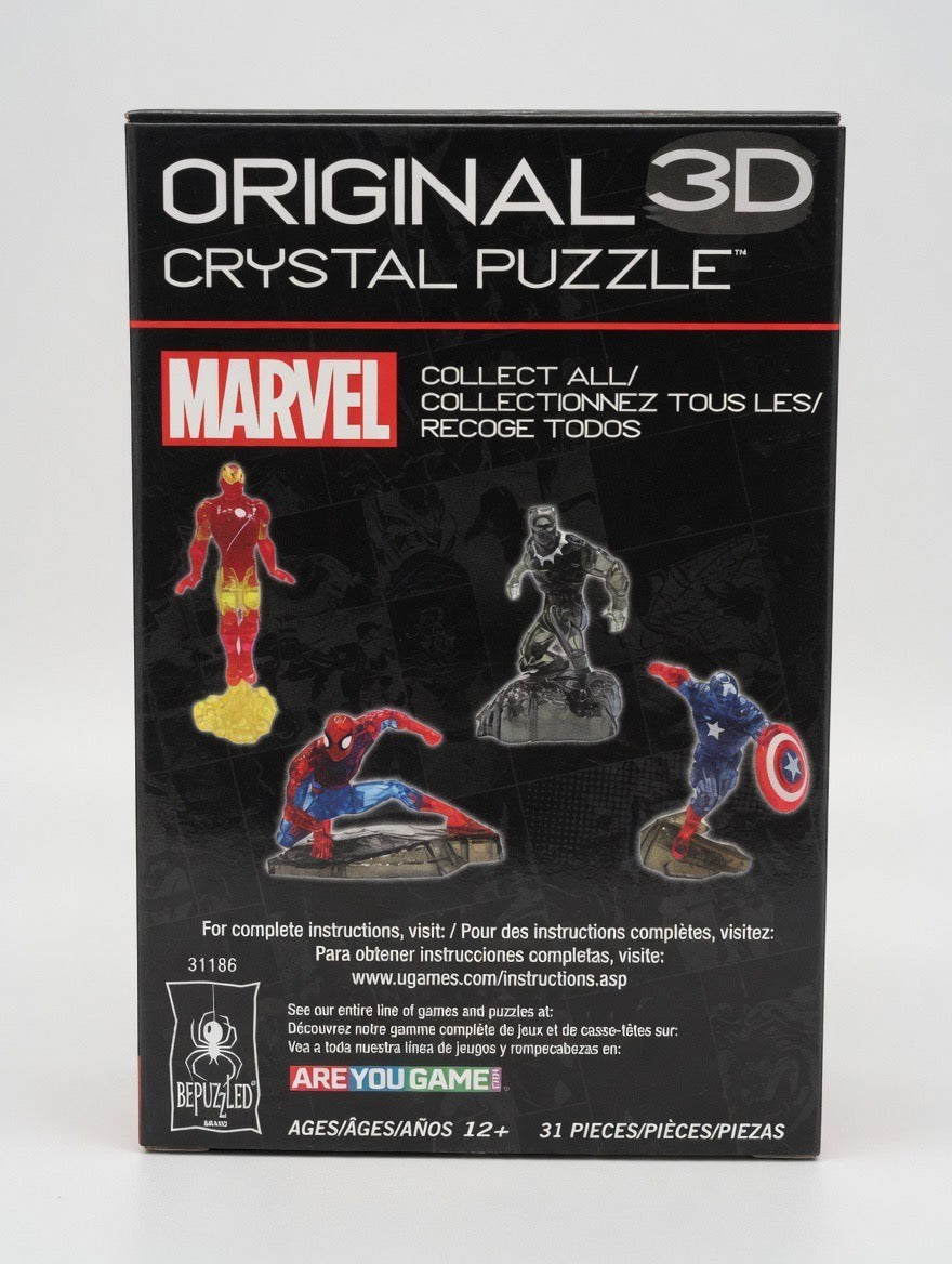 Marvel Captain America 3D Crystal Puzzle – 31 Piece Collectible