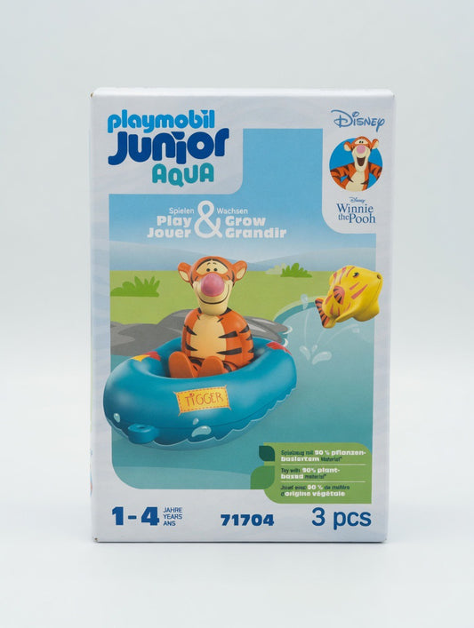 PLAYMOBIL Junior Aqua Tigger Water Play Set – Disney Winnie the Pooh Bath Toy