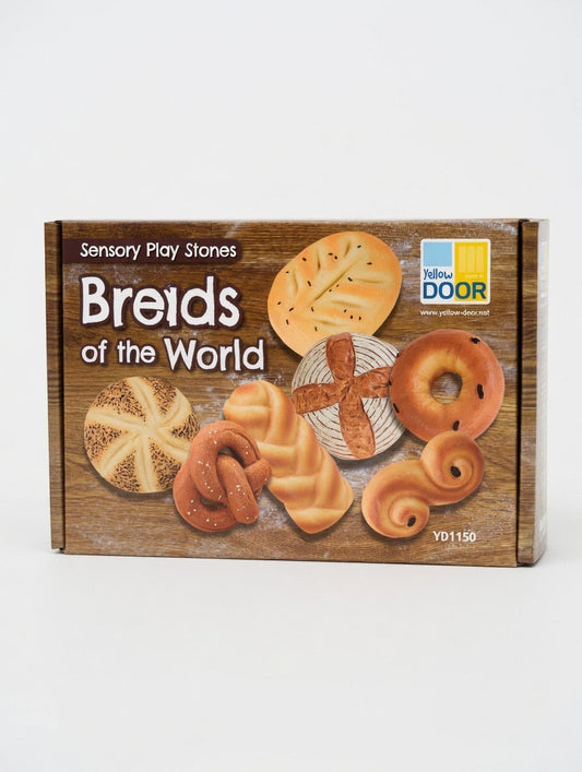 Yellow Door Breads of the World Sensory Play Stones – 8 Realistic Bread Sculptures | Montessori | Ages 2+