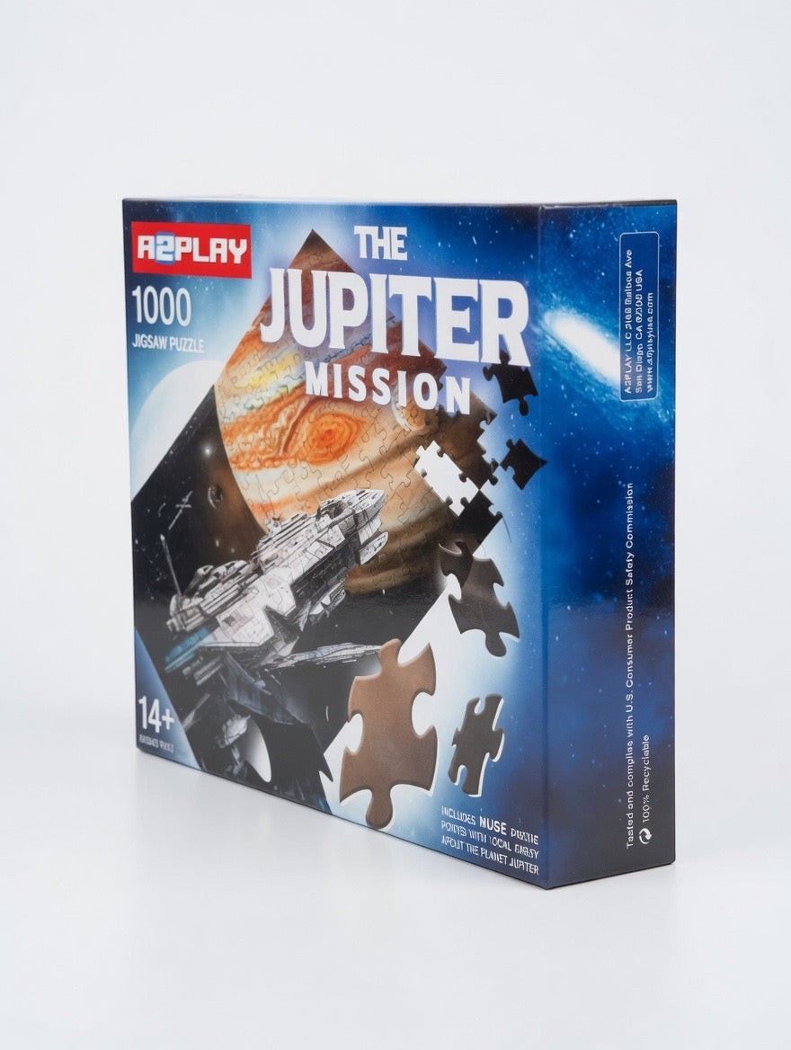 A2PLAY The Jupiter Mission 1000-Piece Jigsaw Puzzle – Space Puzzle + Huge Poster | Ages 14+