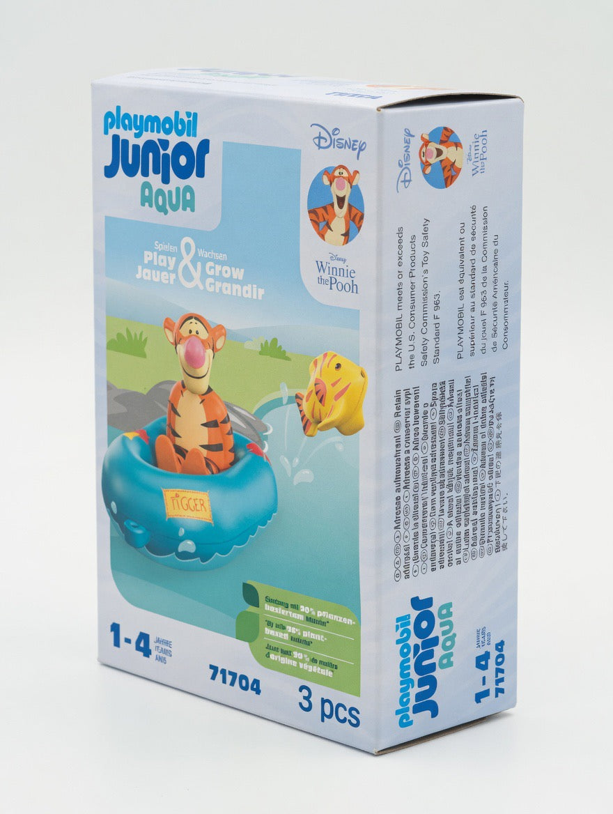 PLAYMOBIL Junior Aqua Tigger Water Play Set – Disney Winnie the Pooh Bath Toy