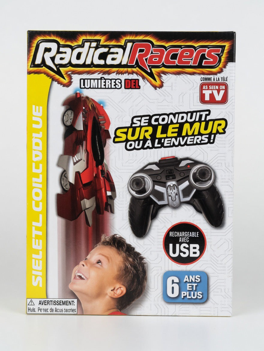 Radical Racers Wall Climber RC Car – Drives on Walls & Ceilings | LED Light-Up | As Seen on TV | Ages 6+
