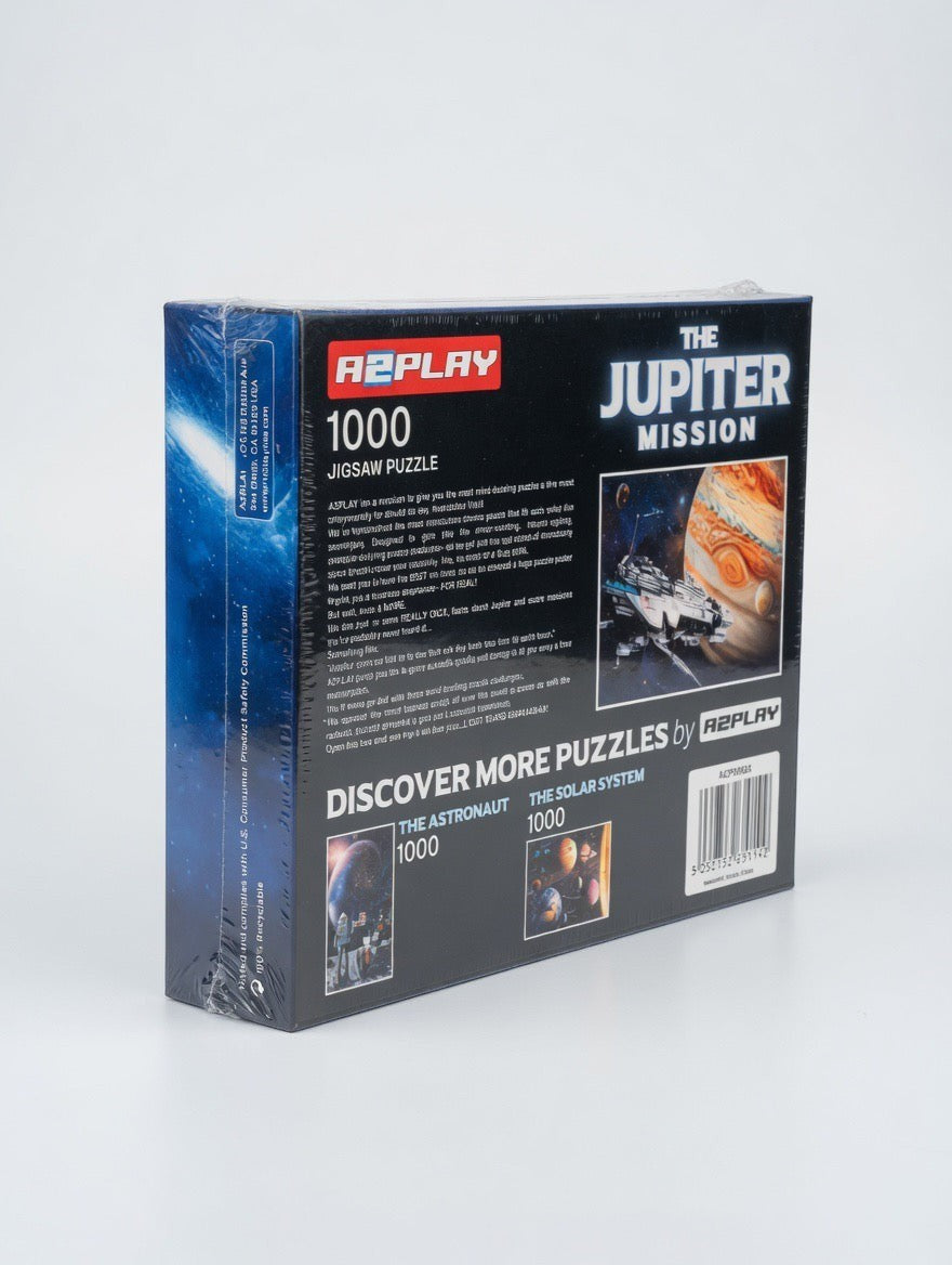 A2PLAY The Jupiter Mission 1000-Piece Jigsaw Puzzle – Space Puzzle + Huge Poster | Ages 14+