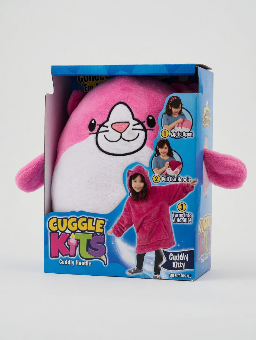 Huggle Pets Cuddly Kitty – The Pet That Turns Into a Hoodie! | Ultra-Plush | One Size Fits All | Ages 3-11