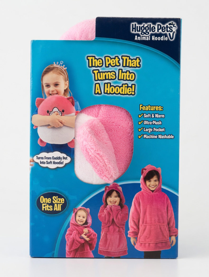 Huggle Pets Cuddly Kitty – The Pet That Turns Into a Hoodie! | Ultra-Plush | One Size Fits All | Ages 3-11