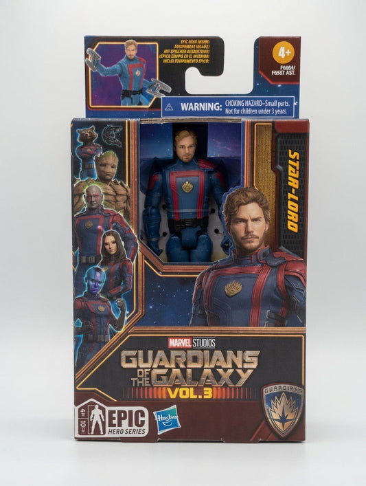 Marvel Star-Lord Action Figure – Guardians of the Galaxy Vol. 3 Epic Hero Series 4-Inch