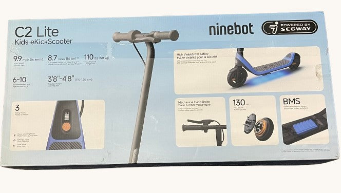 Ninebot by Segway C2 Lite Kids Electric Scooter – 9.9 mph | 8.7 mi Range | 256 Colors