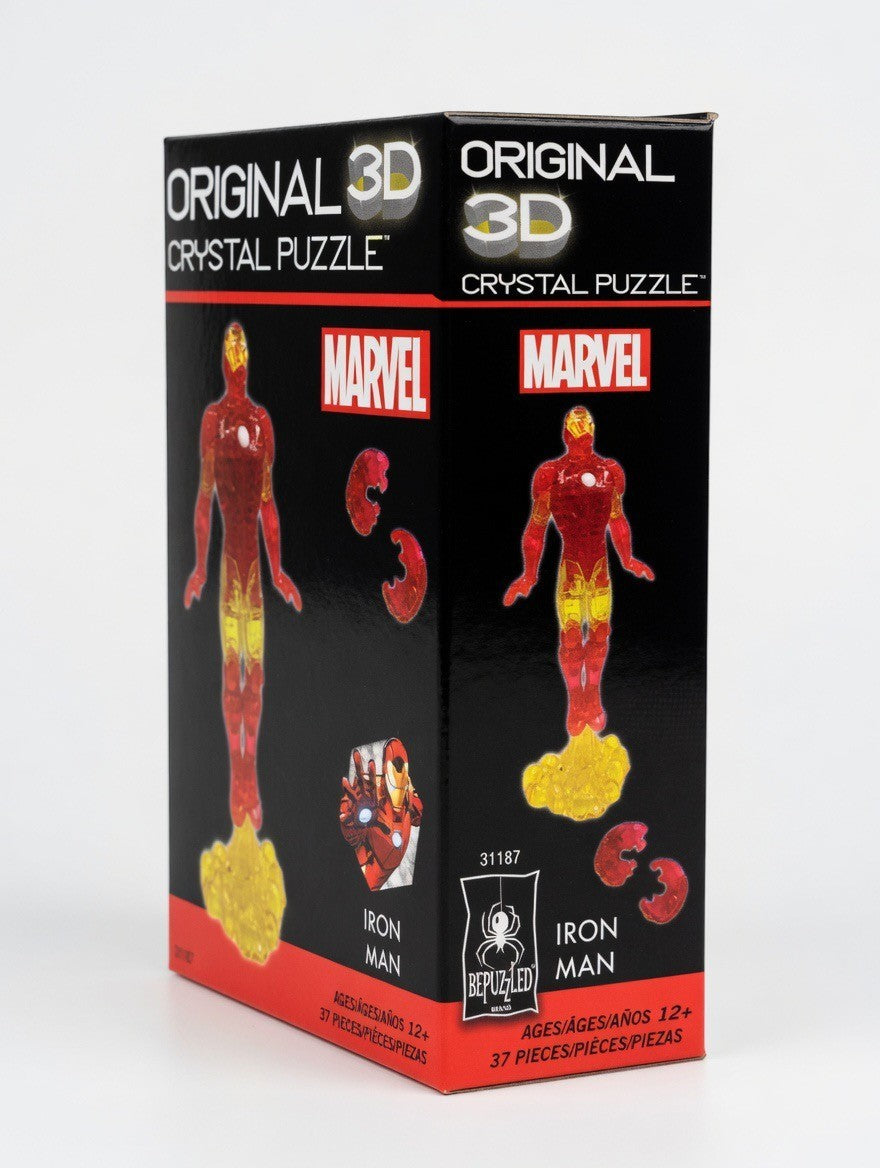 Marvel Iron Man 3D Crystal Puzzle – 37 Piece Collectible Figure