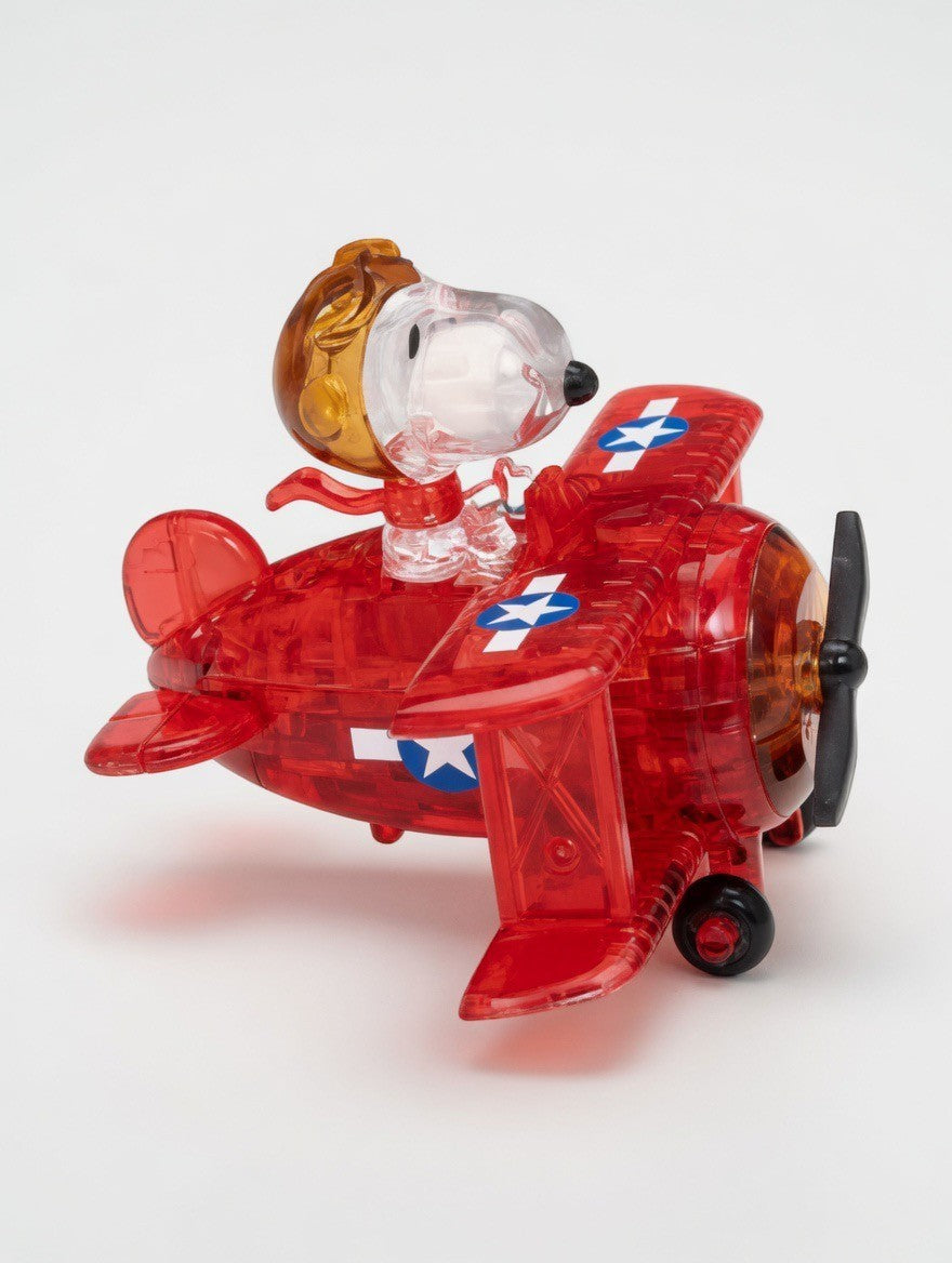 Peanuts Snoopy Flying Ace 3D Crystal Puzzle – Red Baron Plane 40 Piece