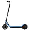ImagineHaul Ninebot C2 Lite kids electric scooter in light blue with customizable LED lights, 9.9 mph top speed.