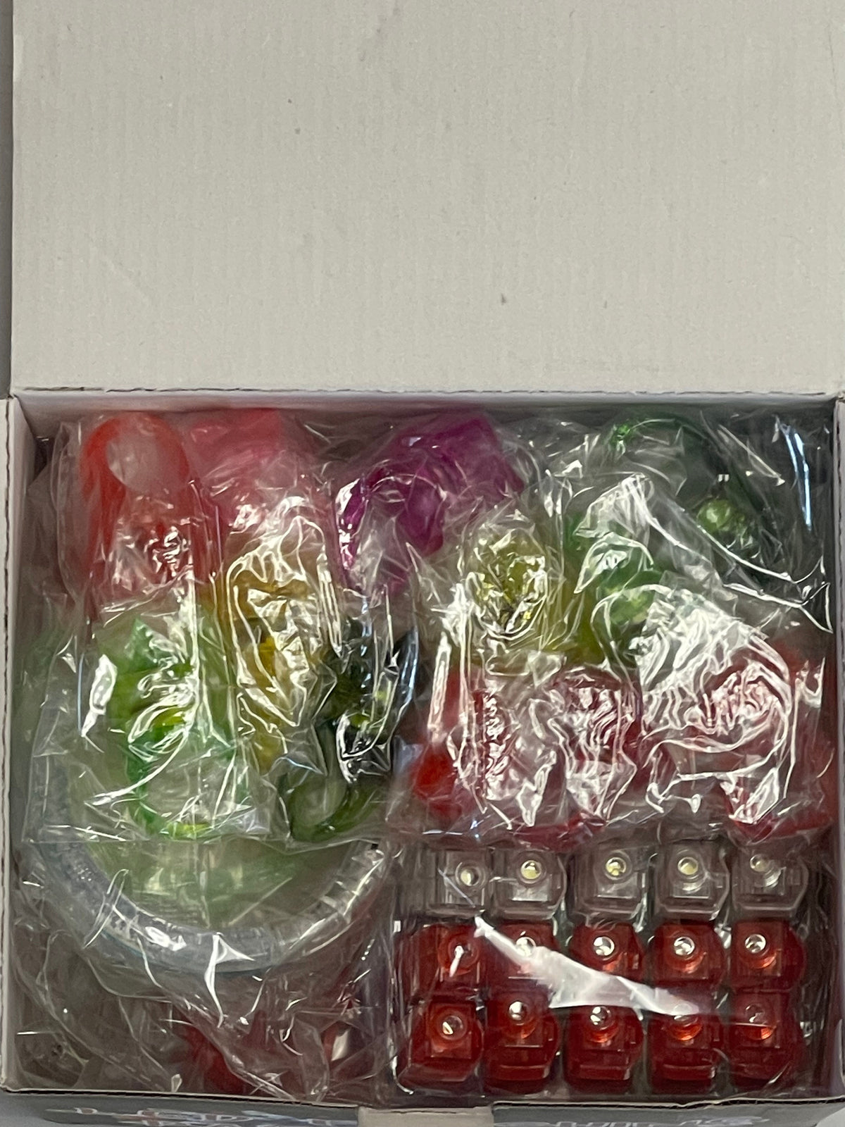 ImagineHaul LED party glow set includes finger lights, flashing bracelets, novelty rings, and shutter glasses in assorted bright colors.