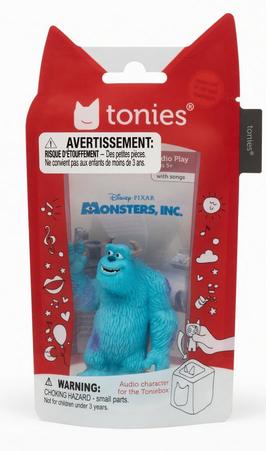 ImagineHaul Monsters Inc. Sulley Tonie figure for Toniebox audio play, featuring blue furry character with purple spots.