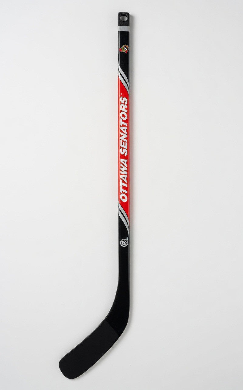 ImagineHaul Ottawa Senators NHL mini hockey stick in black, red, and white. Composite construction, officially licensed.