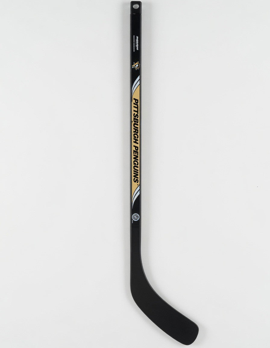 ImagineHaul Pittsburgh Penguins NHL mini hockey stick in black and gold composite construction. Officially licensed NHL product.