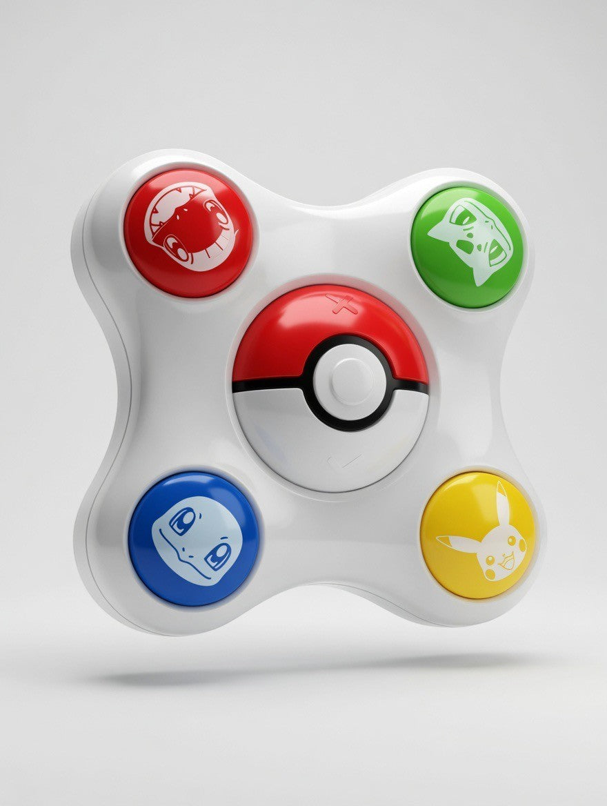 ImagineHaul Pokémon Trainer Trivia Game with Pikachu, Bulbasaur, Charmander, and Squirtle buttons.